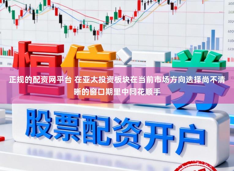 正规的配资网平台 在亚太投资板块在当前市场方向选择尚不清晰的窗口期里中同花顺手
