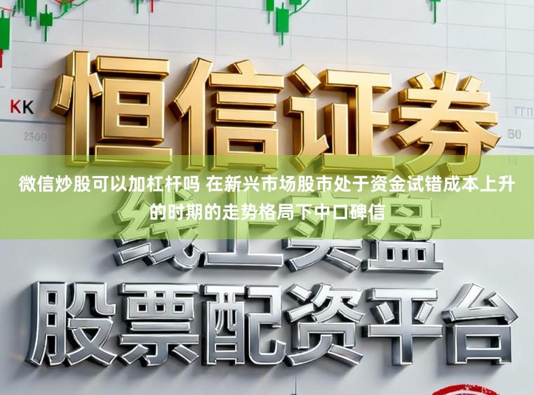 微信炒股可以加杠杆吗 在新兴市场股市处于资金试错成本上升的时期的走势格局下中口碑信