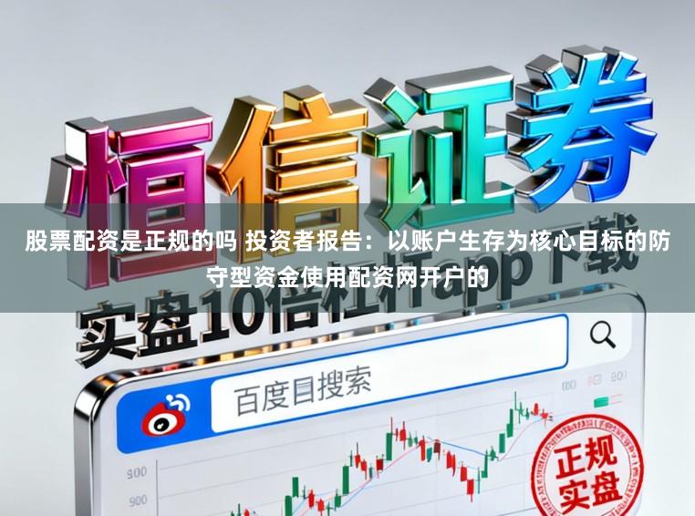 股票配资是正规的吗 投资者报告：以账户生存为核心目标的防守型资金使用配资网开户的
