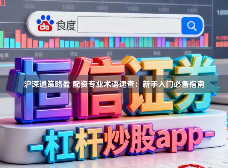 沪深通策略盈 配资专业术语速查：新手入门必备指南