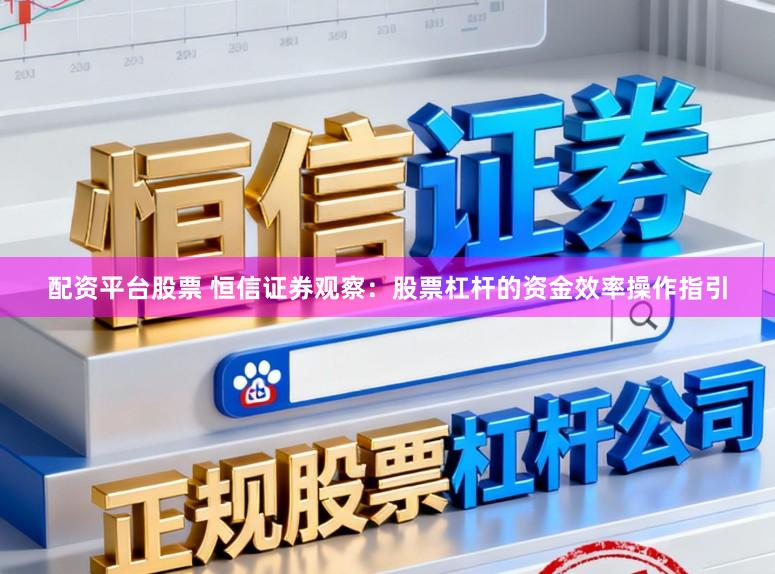 配资平台股票 恒信证券观察：股票杠杆的资金效率操作指引
